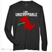 Cute & Funny I Am Unstoppable T-Rex Dinosaur Zone Performance Long-Sleeve T-Shirt thumb 0