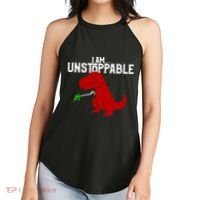 Cute & Funny I Am Unstoppable T-Rex Dinosaur Women's Perfect Tri Rocker Tank thumb 2