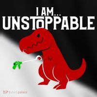 Cute & Funny I Am Unstoppable T-Rex Dinosaur Toddler Fine Jersey T-Shirt thumb 2
