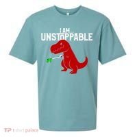 Cute & Funny I Am Unstoppable T-Rex Dinosaur Sueded Cloud Jersey T-Shirt thumb 0