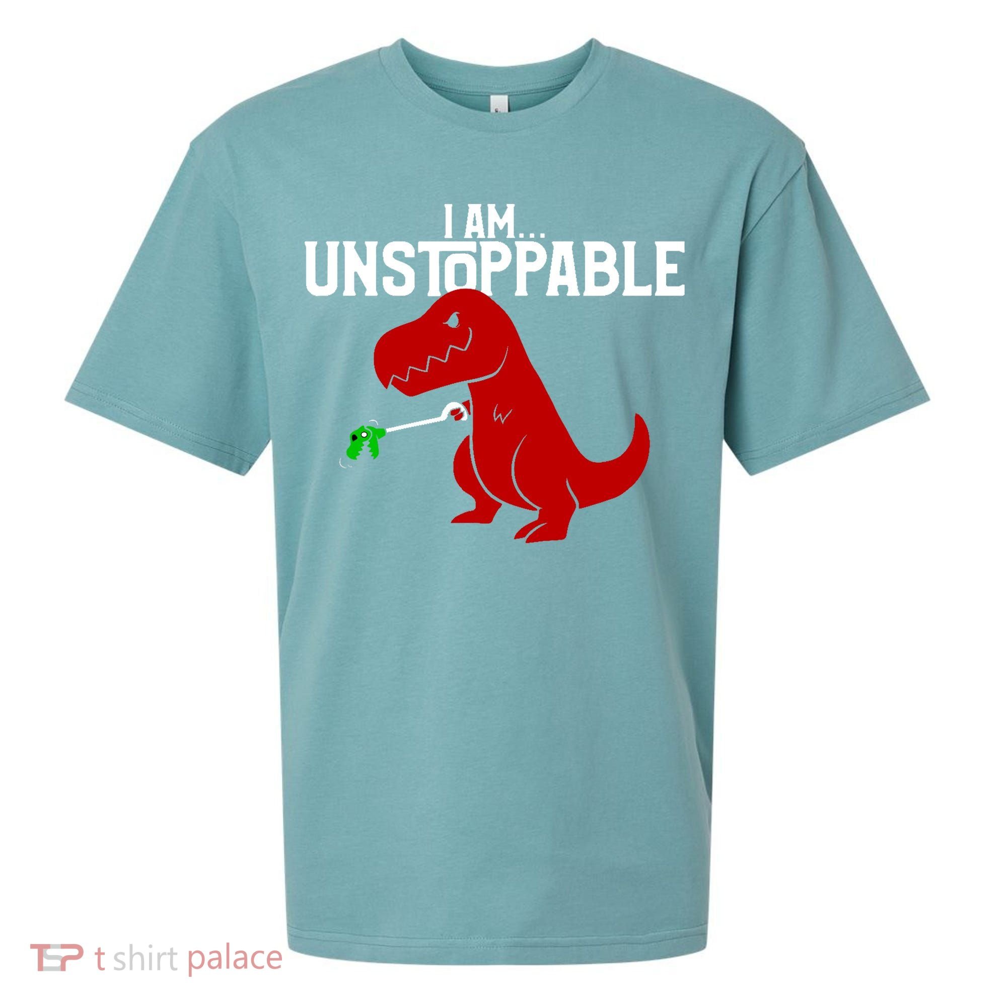Cute & Funny I Am Unstoppable T-Rex Dinosaur Sueded Cloud Jersey T-Shirt