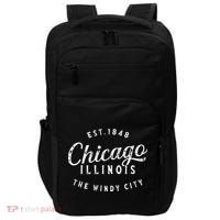 Chicago funny Illinois Chicago Gift Chicago Impact Tech Backpack thumb 0