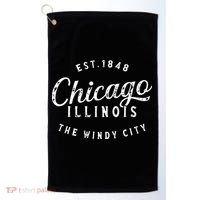 Chicago funny Illinois Chicago Gift Chicago Golf Towel thumb 0
