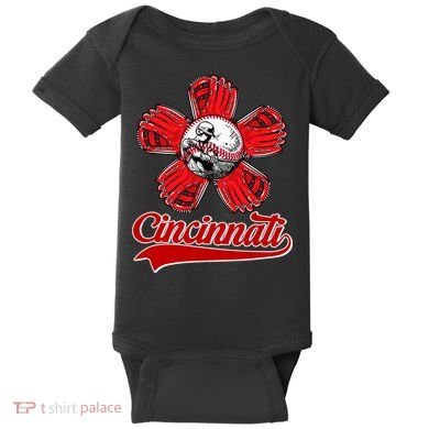 Cincinnati Flower I Love Cincinnati Baby Bodysuit