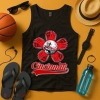 Cincinnati Flower I Love Cincinnati Tank Top thumb 4