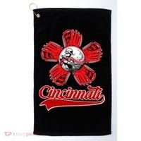 Cincinnati Flower I Love Cincinnati Golf Towel thumb 0