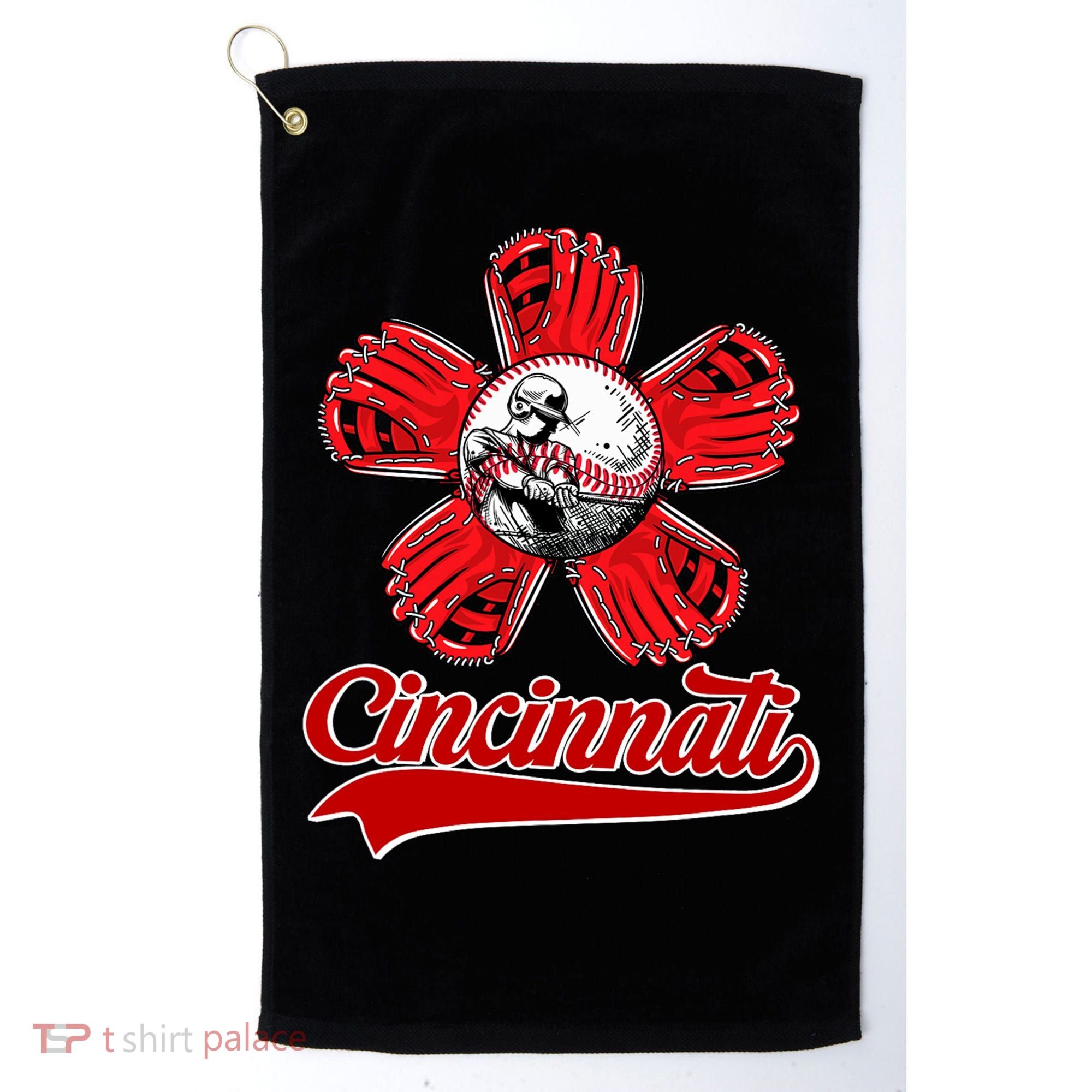 Cincinnati Flower I Love Cincinnati Golf Towel
