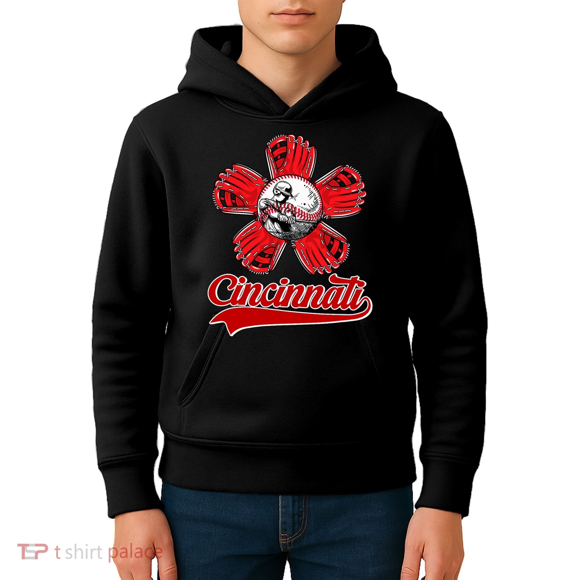 Cincinnati Flower I Love Cincinnati Kids Hoodie