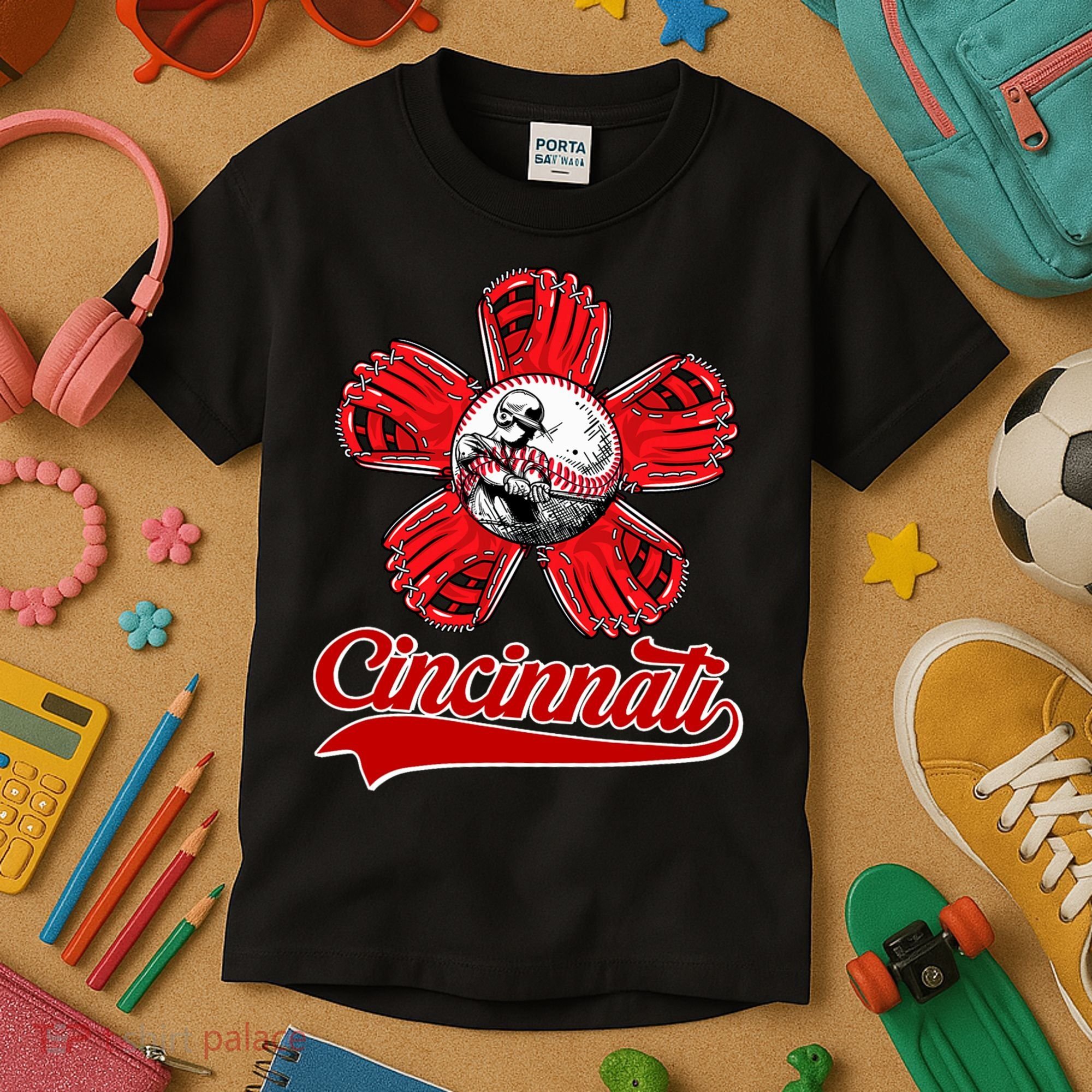 Cincinnati Flower I Love Cincinnati Kids T-Shirt