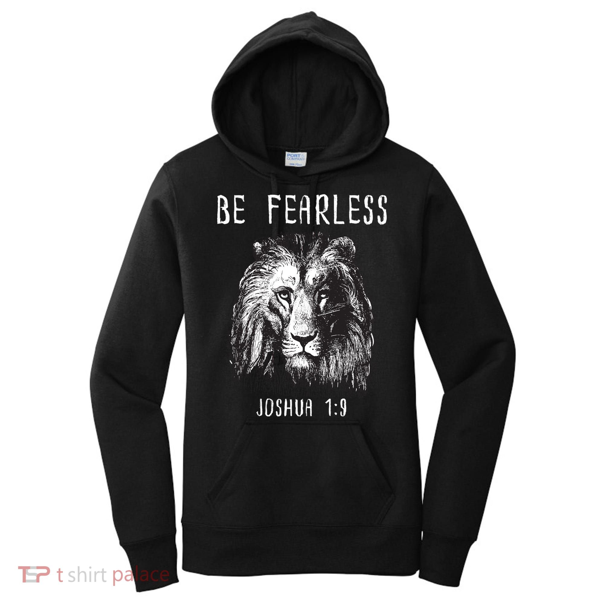 Christian Fearless Joshua 1:9 Faith Gift Women's Hoodie