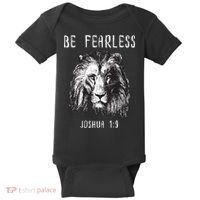 Christian Fearless Joshua 1:9 Faith Gift Baby Bodysuit thumb 0