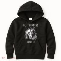 Christian Fearless Joshua 1:9 Faith Gift Kids Hoodie thumb 0