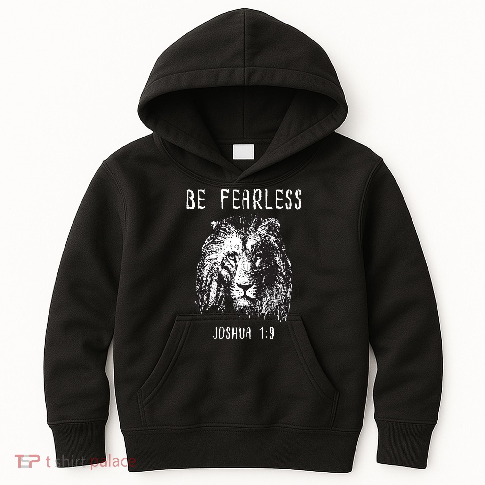 Christian Fearless Joshua 1:9 Faith Gift Kids Hoodie