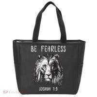 Christian Fearless Joshua 1:9 Faith Gift Tote Bag thumb 0