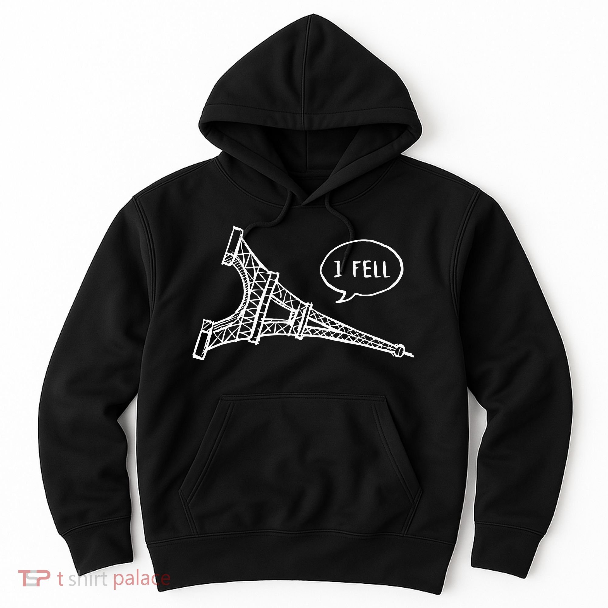 Cute French Joke I Fell Hoodie