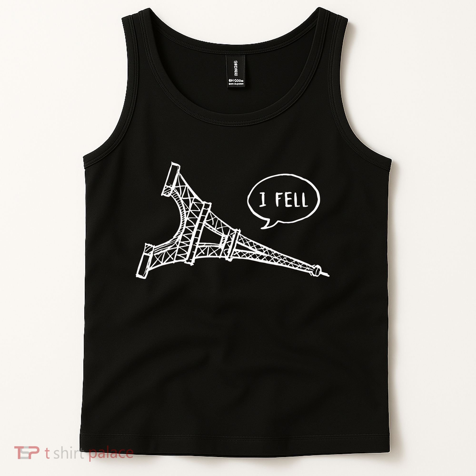Cute French Joke I Fell Tank Top