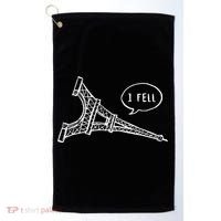 Cute French Joke I Fell Golf Towel thumb 0