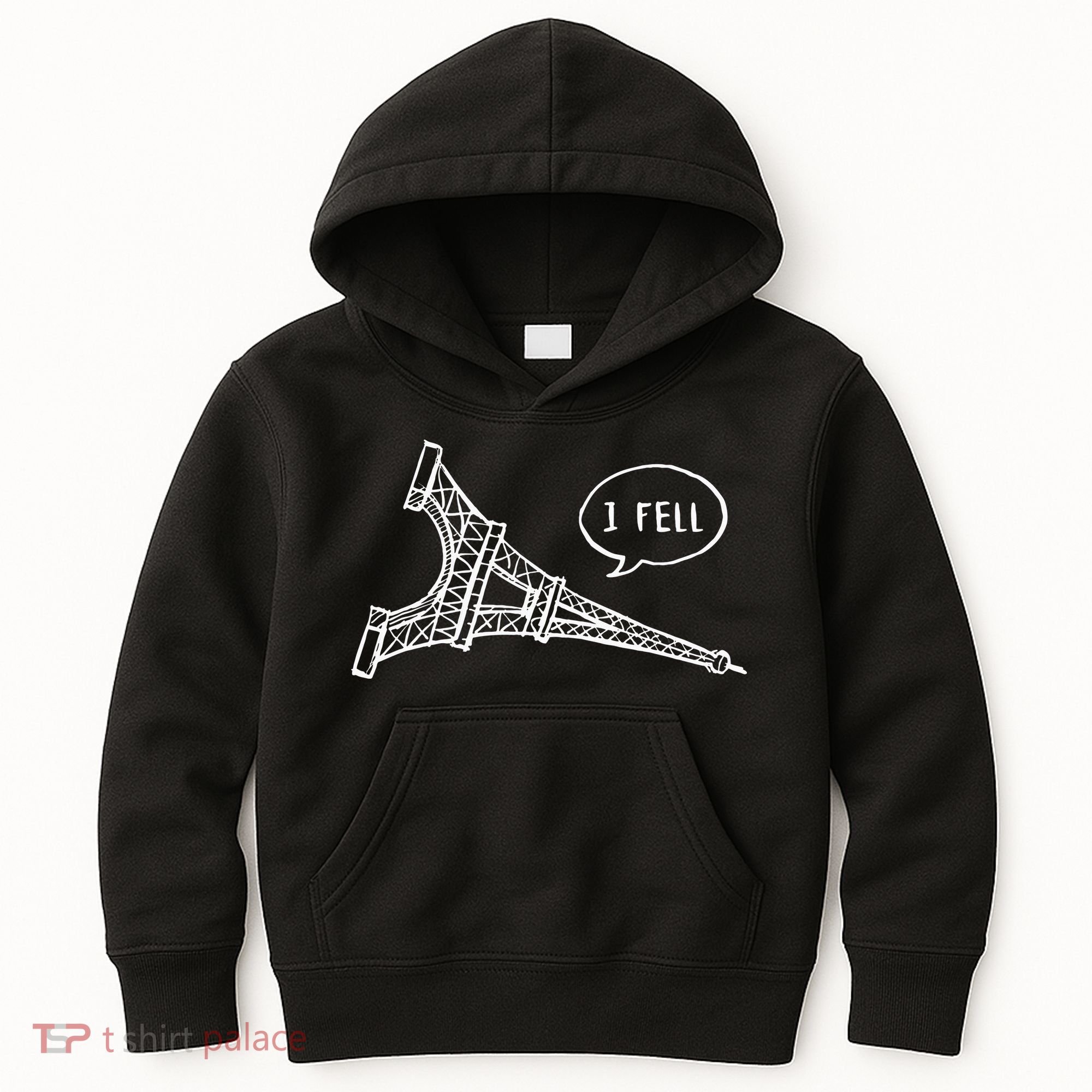 Cute French Joke I Fell Kids Hoodie