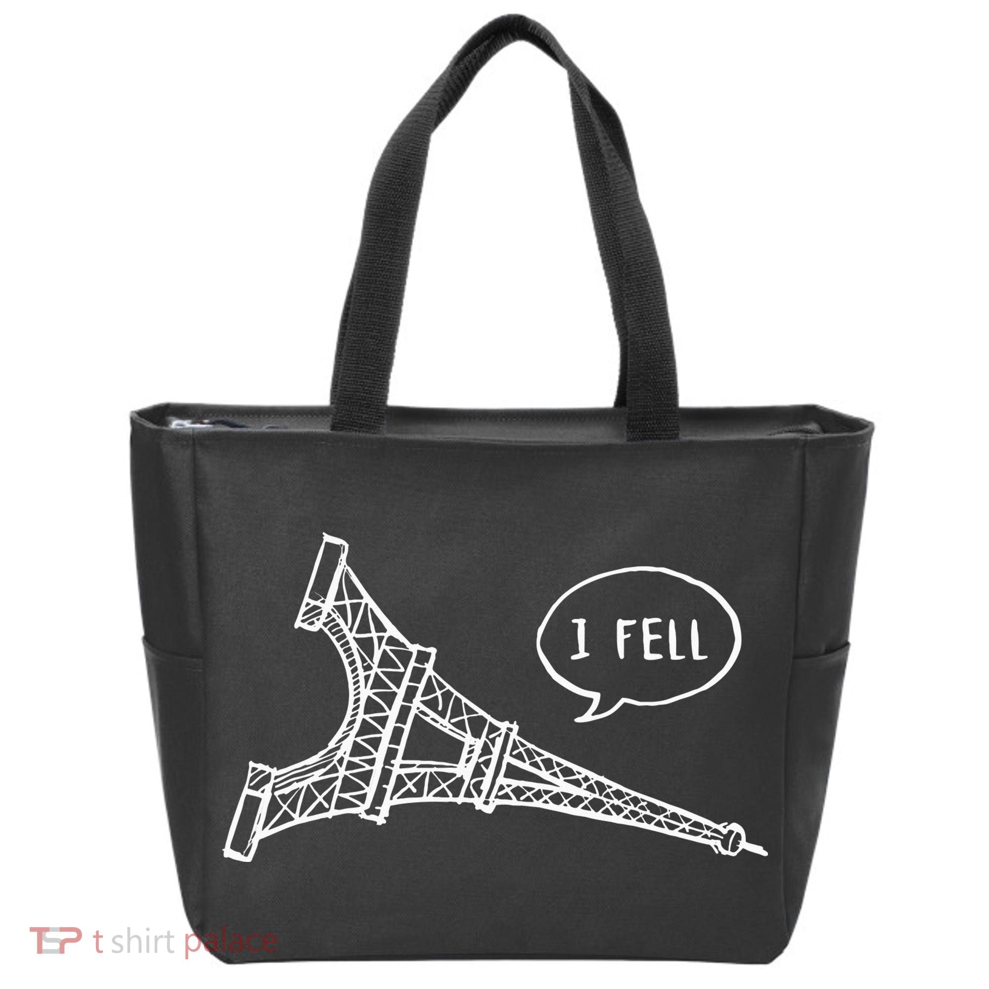 Cute French Joke I Fell Tote Bag