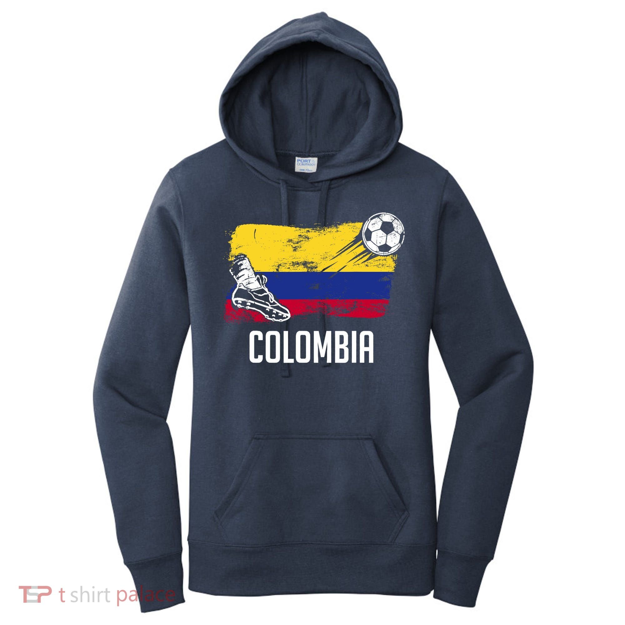 Colombia Flag Jersey Colombian Soccer Team Colombian Women's Hoodie