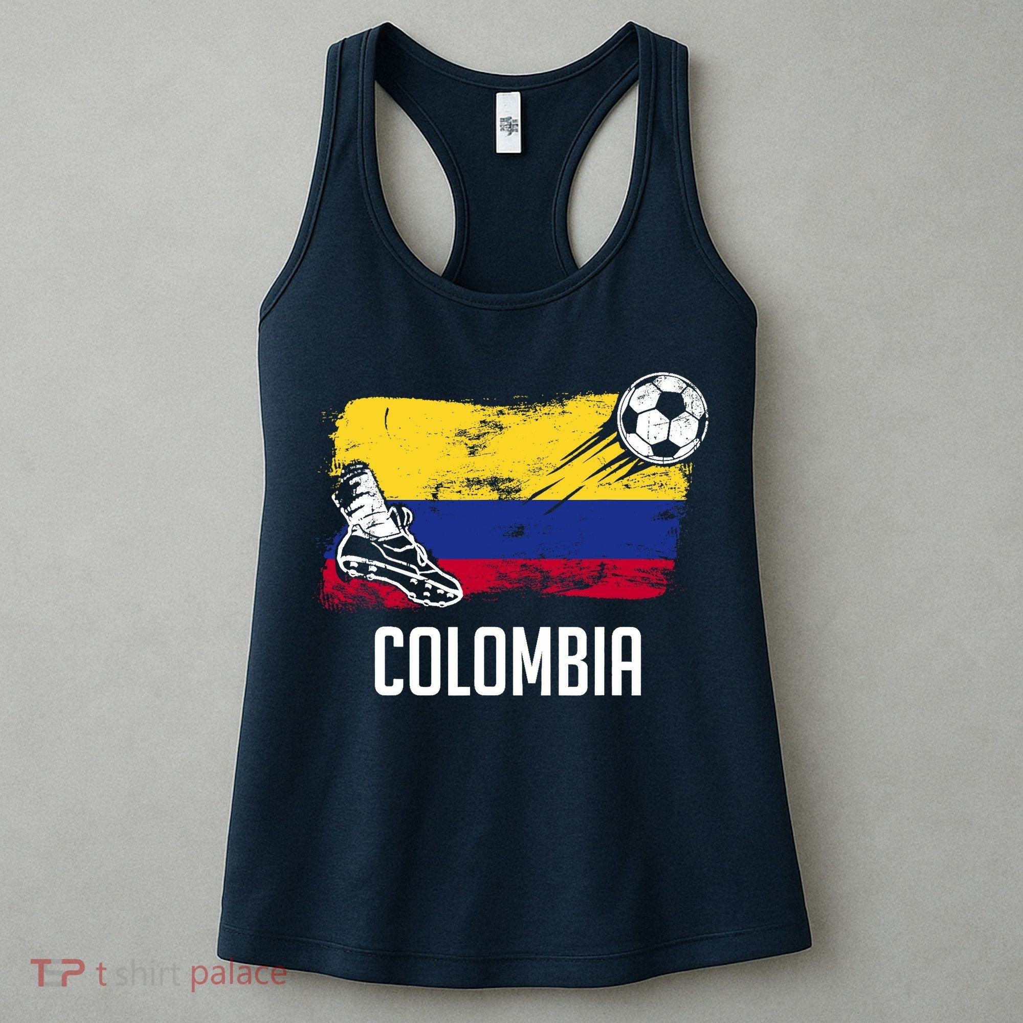 Colombia Flag Jersey Colombian Soccer Team Colombian Women's Tank Top