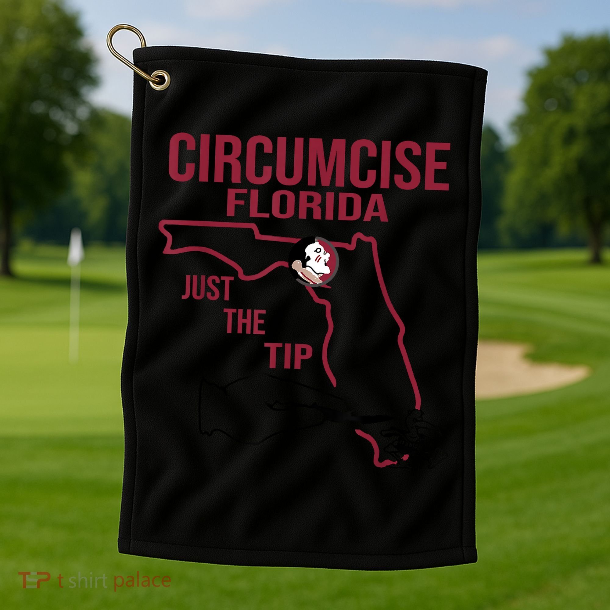 Circumcise Florida Just The Tip Golf Towel