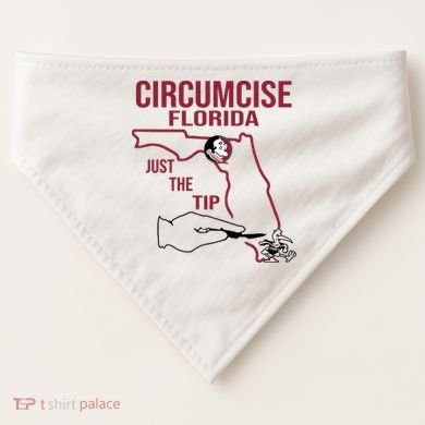 Circumcise Florida Just The Tip USA-Made Doggie Bandana