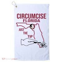 Circumcise Florida Just The Tip Golf Towel thumb 0