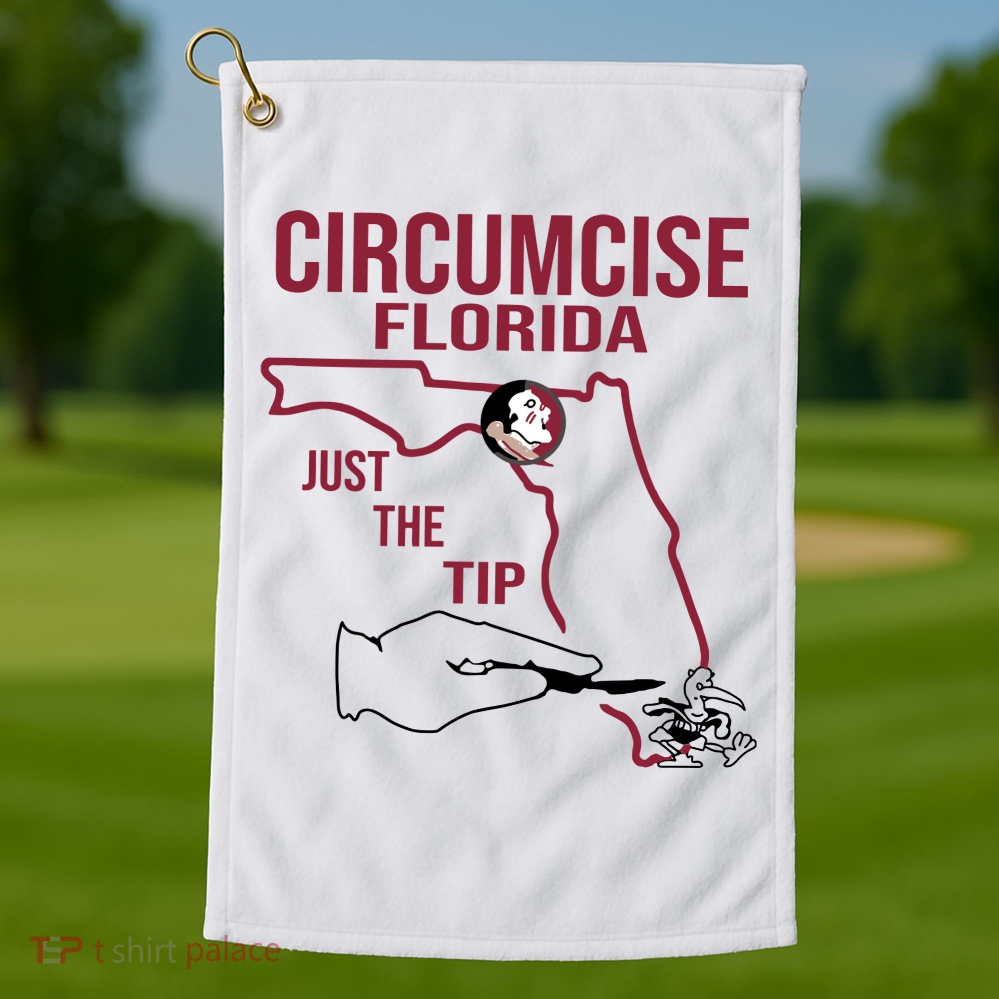 Circumcise Florida Just The Tip Golf Towel