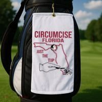 Circumcise Florida Just The Tip Golf Towel thumb 2
