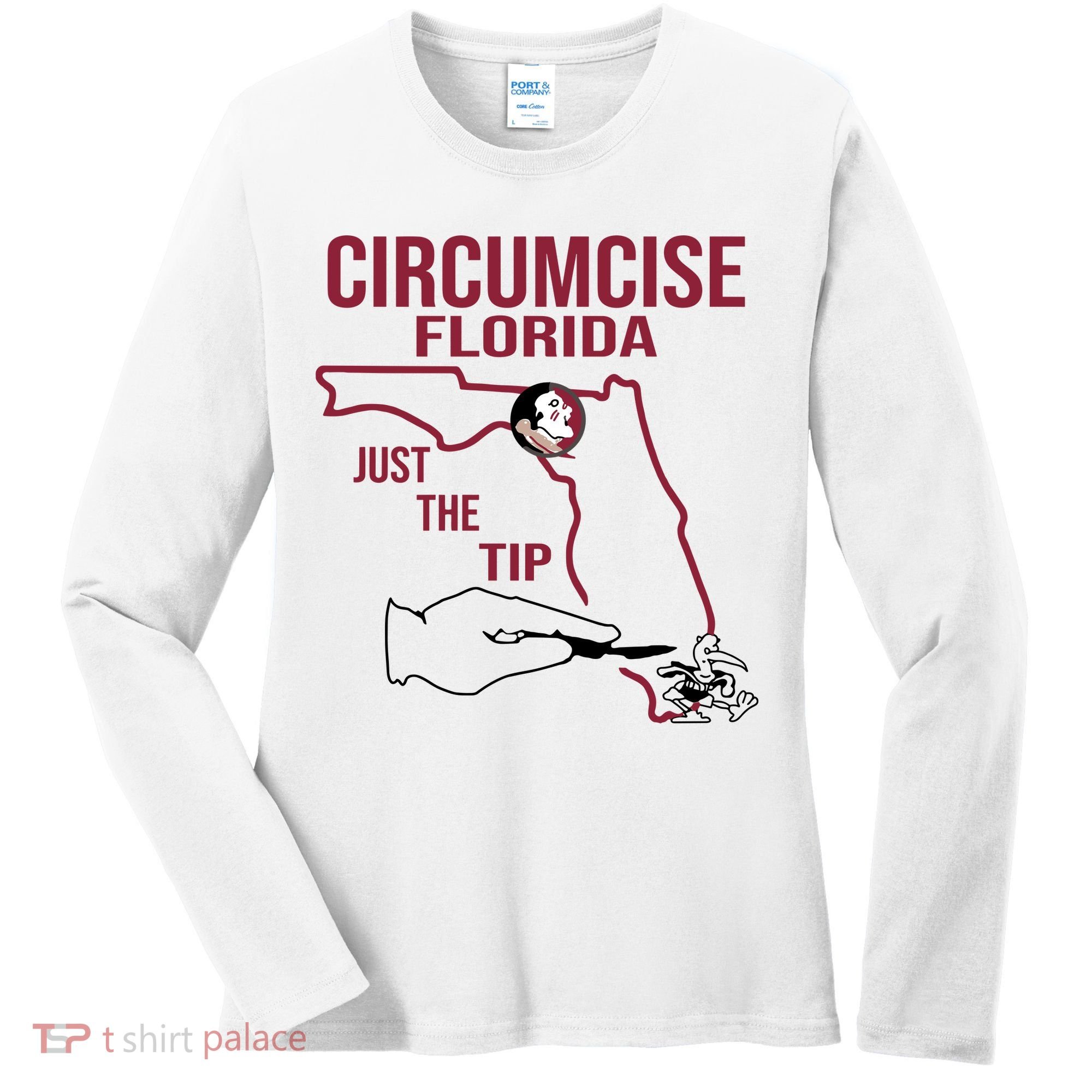 Circumcise Florida Just The Tip Women's Long Sleeve Shirt