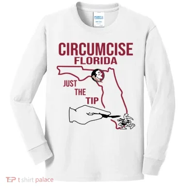 Circumcise Florida Just The Tip Kids Long Sleeve Shirt