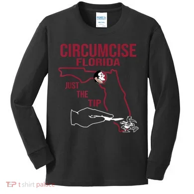 Circumcise Florida Just The Tip Kids Long Sleeve Shirt