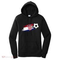 Croatia Flag Jersey Croatian Soccer Team Croatian Women's Hoodie thumb 0