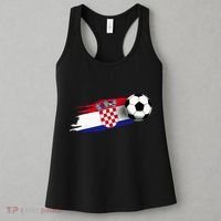 Croatia Flag Jersey Croatian Soccer Team Croatian Women's Tank Top thumb 3
