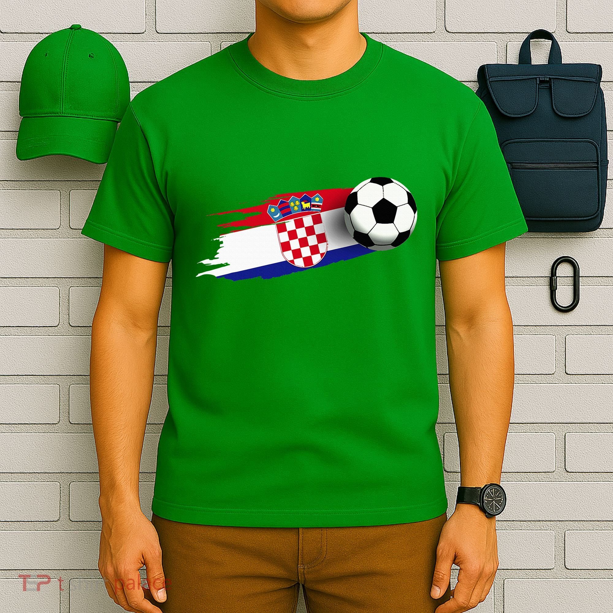 Croatia Flag Jersey Croatian Soccer Team Croatian T-Shirt