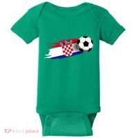 Croatia Flag Jersey Croatian Soccer Team Croatian Baby Bodysuit thumb 0