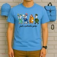 Cute Funny Just A Patriotic Goose Celebrate Fourth Of July T-Shirt thumb 5