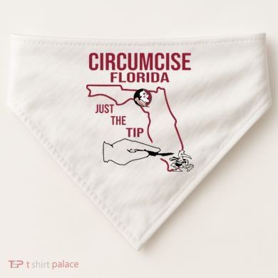 Circumcise Florida Just The Tip USA-Made Doggie Bandana