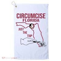 Circumcise Florida Just The Tip Golf Towel thumb 0