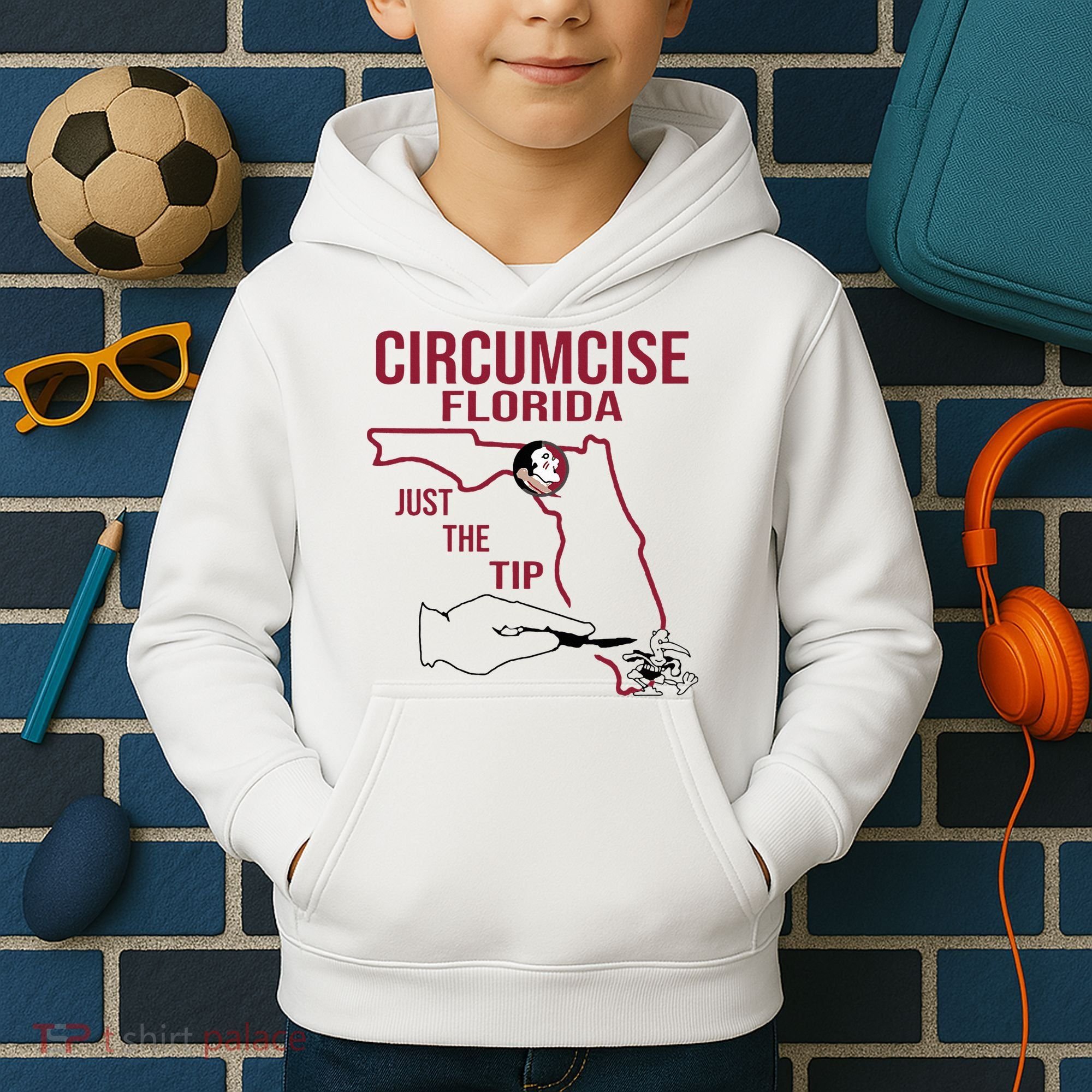 Circumcise Florida Just The Tip Kids Hoodie