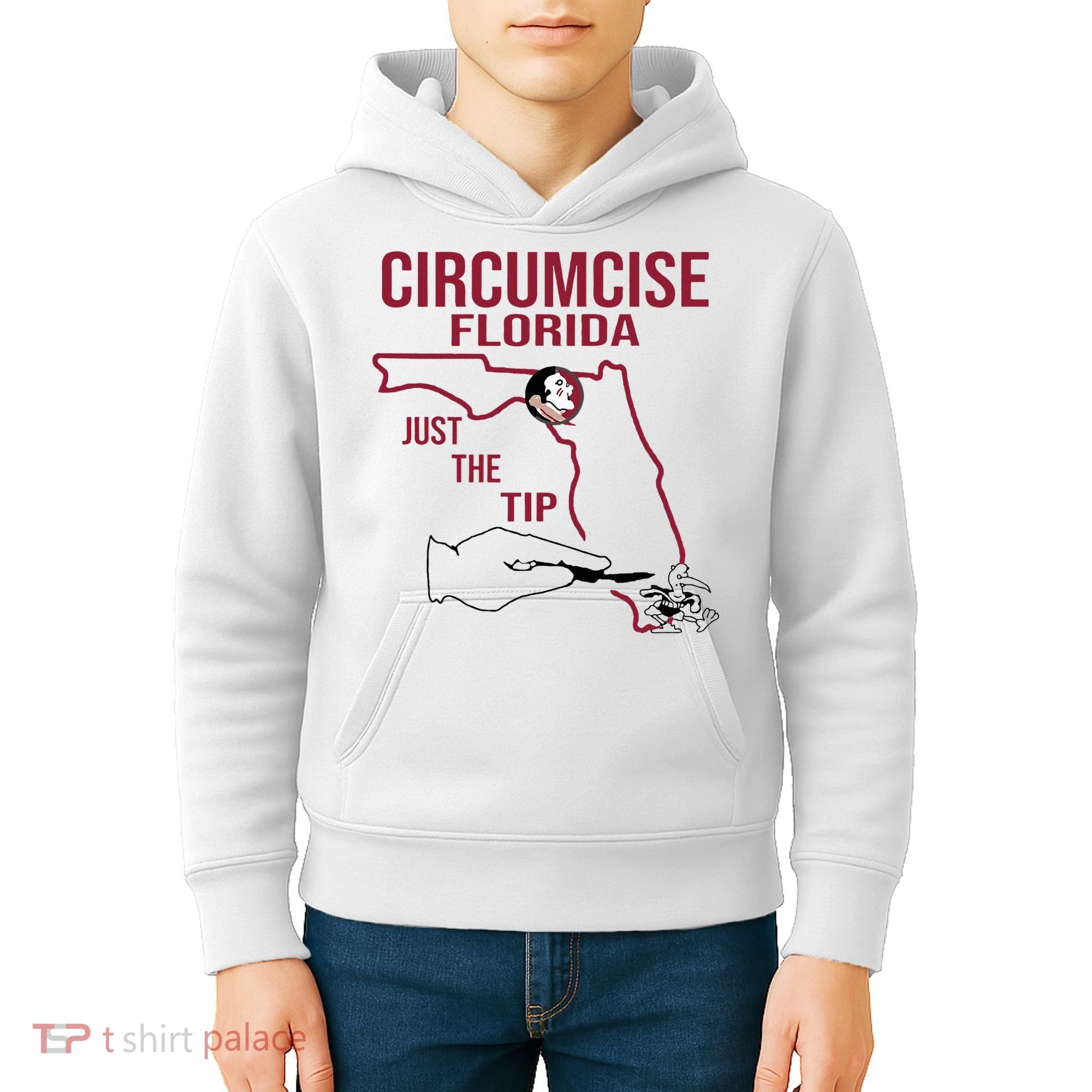 Circumcise Florida Just The Tip Kids Hoodie