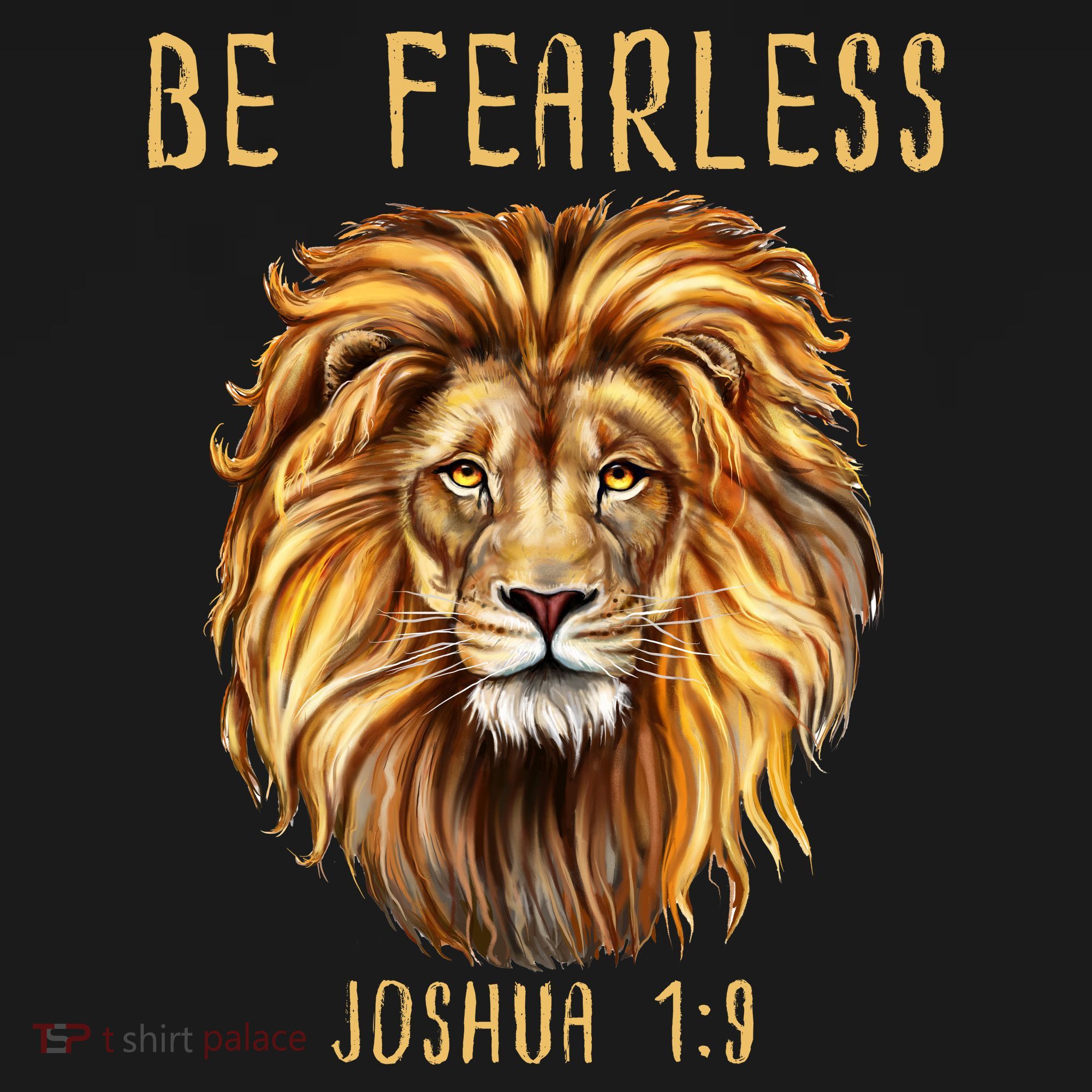 Christian Fearless Joshua 1:9 Faith Gift Mousepad