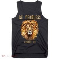 Christian Fearless Joshua 1:9 Faith Gift Tank Top thumb 0