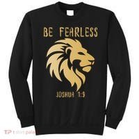 Christian Fearless Joshua 1:9 Faith Gift Sweatshirt thumb 0