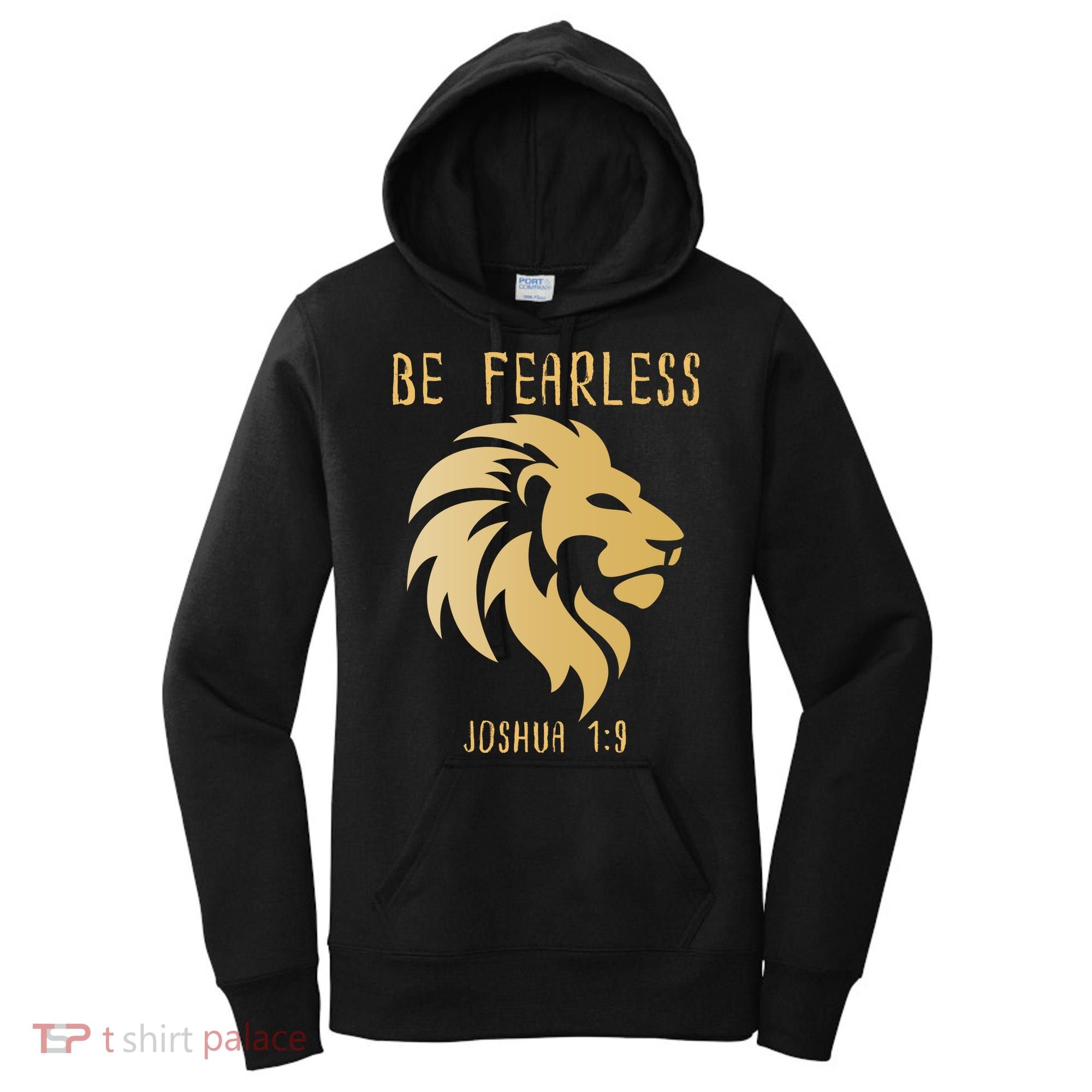 Christian Fearless Joshua 1:9 Faith Gift Women's Hoodie