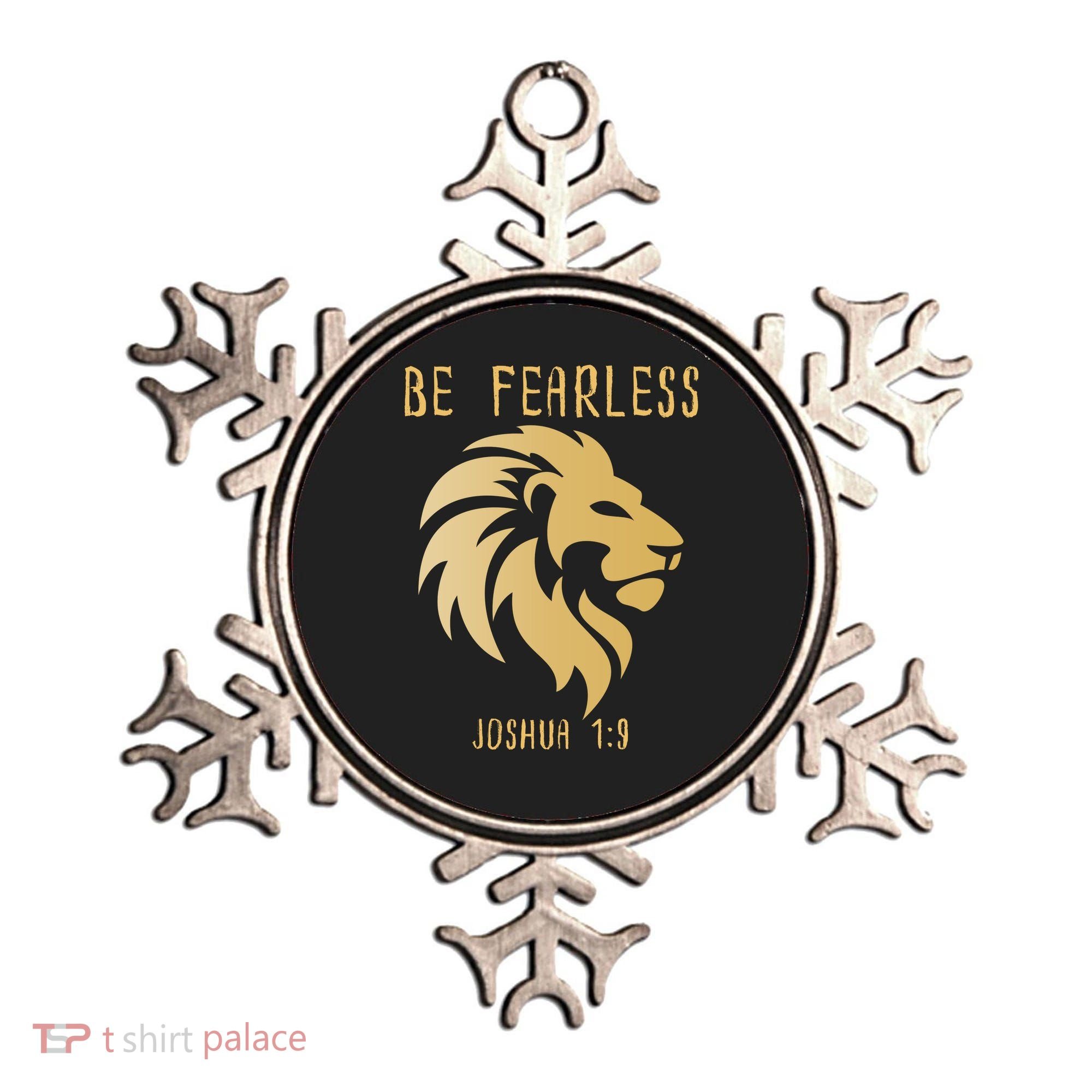 Christian Fearless Joshua 1:9 Faith Gift Ornament