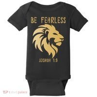 Christian Fearless Joshua 1:9 Faith Gift Baby Bodysuit thumb 0