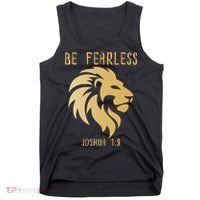 Christian Fearless Joshua 1:9 Faith Gift Tank Top thumb 0