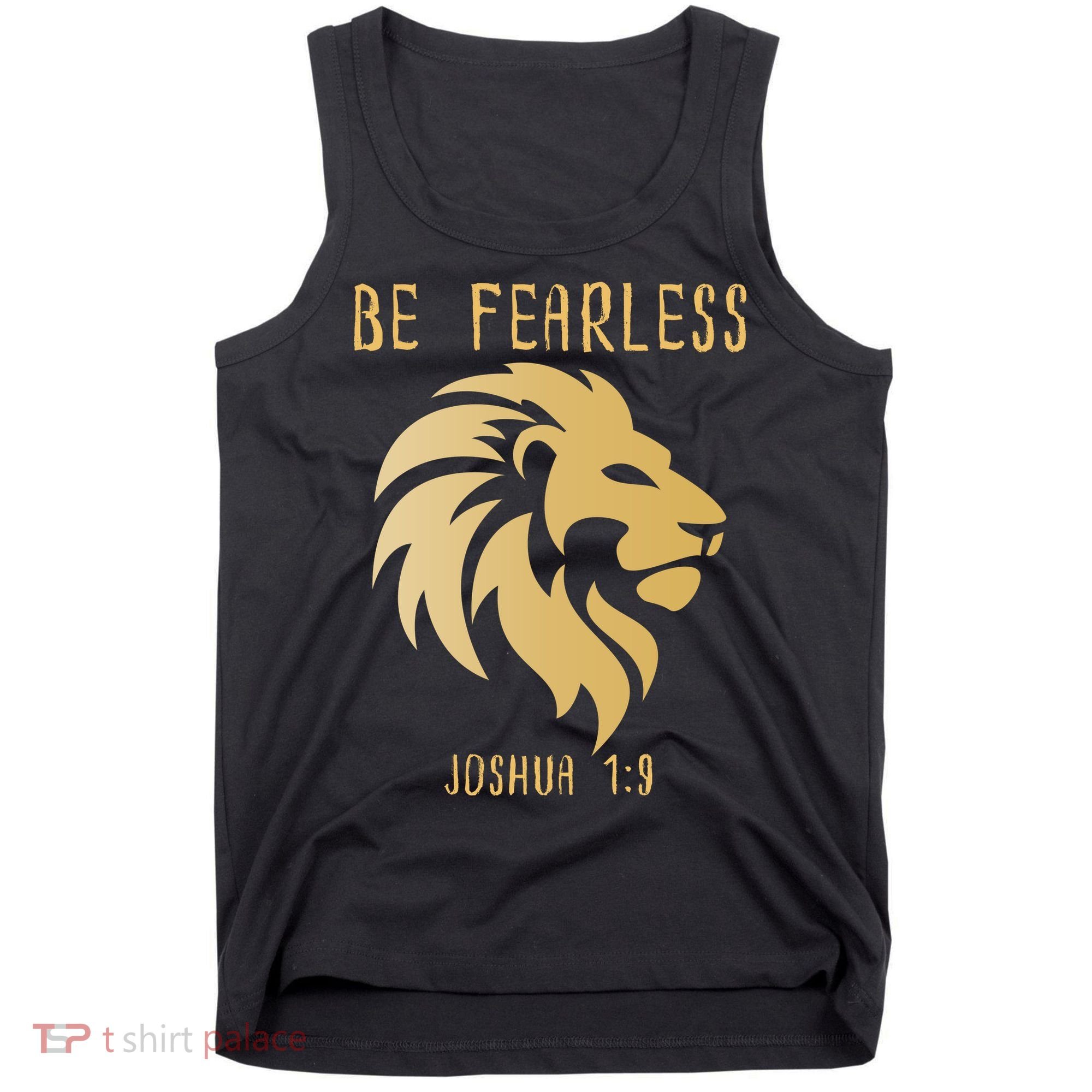 Christian Fearless Joshua 1:9 Faith Gift Tank Top